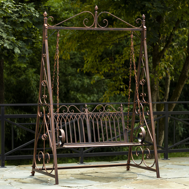 Metal porch swing best sale